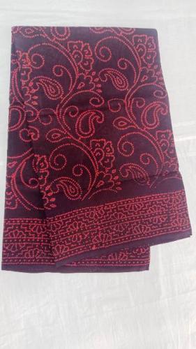 PL COTTON SAREES WITH WAX DOT PRINT DESIGNS